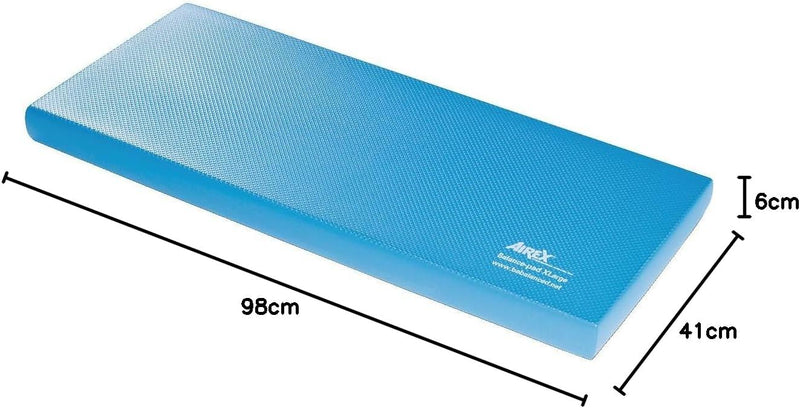 Airex Balance-Pad XL-Trainingsmatte, 98 x 41 x 6 cm, Blau