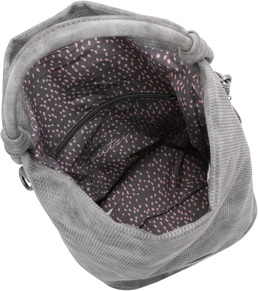 Fritzi Bo03 Sunny Handtasche Hobo Bag Beuteltasche Schultertasche Anthra, Anthra