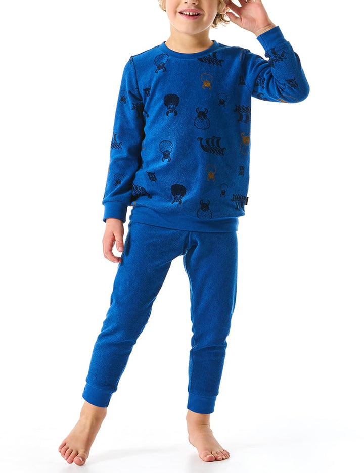 Schiesser Jungen Schlafanzug Set Pyjama warme Qualitäten Frottee - Fleece - Interlock - Grösse 92 bi