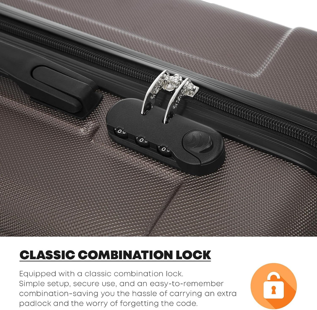 Koffer Suitcase Set, Trolley Reisekoffer, Rollkoffer Handgepäck, Kofferset, Gepäckset mit 4 Rollen 3