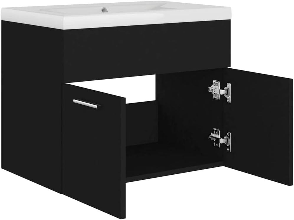 puraday Waschbeckenunterschrank mit Einbaubecken Holzwerkstoff Unterschrank Waschbecken Waschbecken