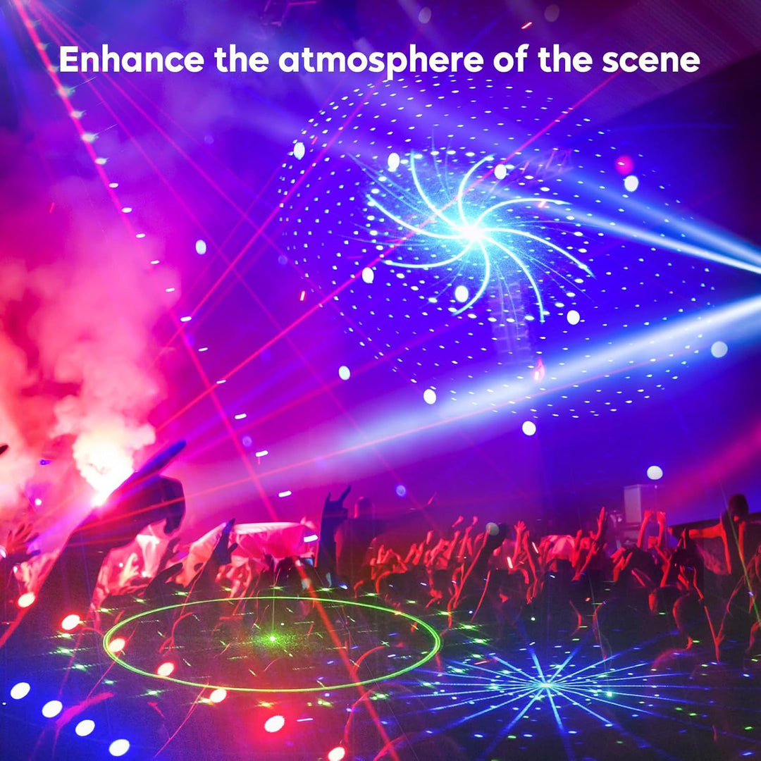 Discolicht Partylicht,DMX 9 Lens LED RGB Bühne Licht Stroboskop Beleuchtung Effekt Dj Projektor mit