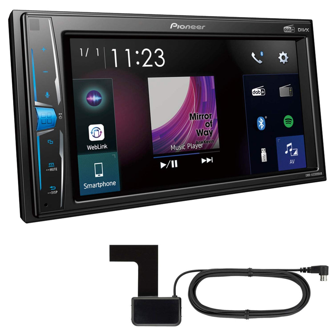 Pioneer DMH-A3300DABAN 2DIN 6.2'' Mediacenter mit DAB+, Bluetooth & VGA inkl. DAB-Antenne Inkl. Ante