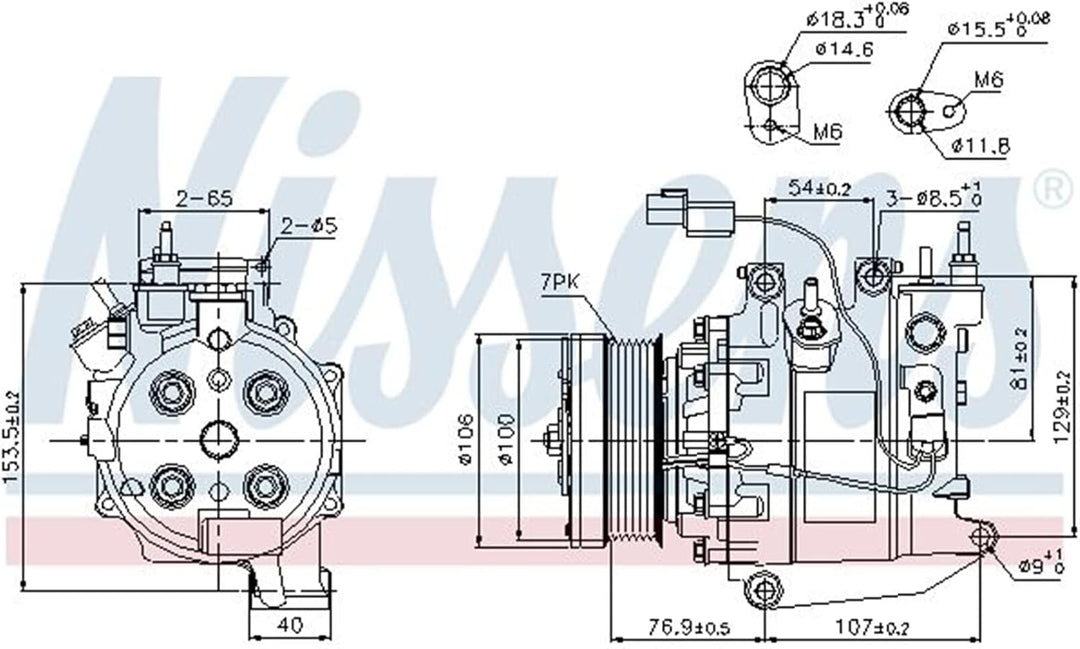 NISSENS 89246 Kompressor, Klimaanlage