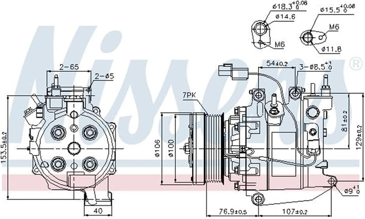 NISSENS 89246 Kompressor, Klimaanlage