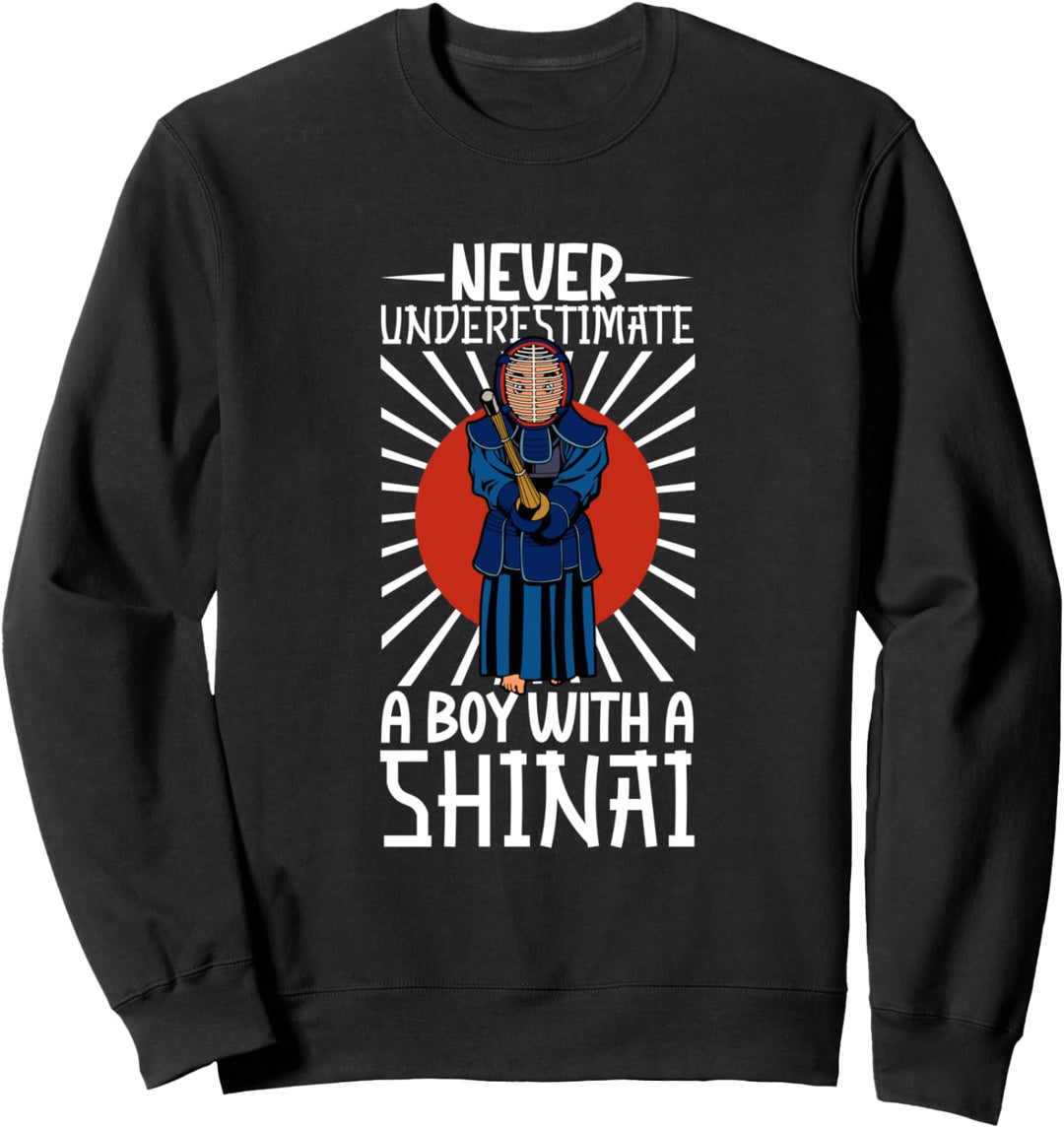 Unterschätze nie einen Jungen mit Shinai - Kendo Sweatshirt