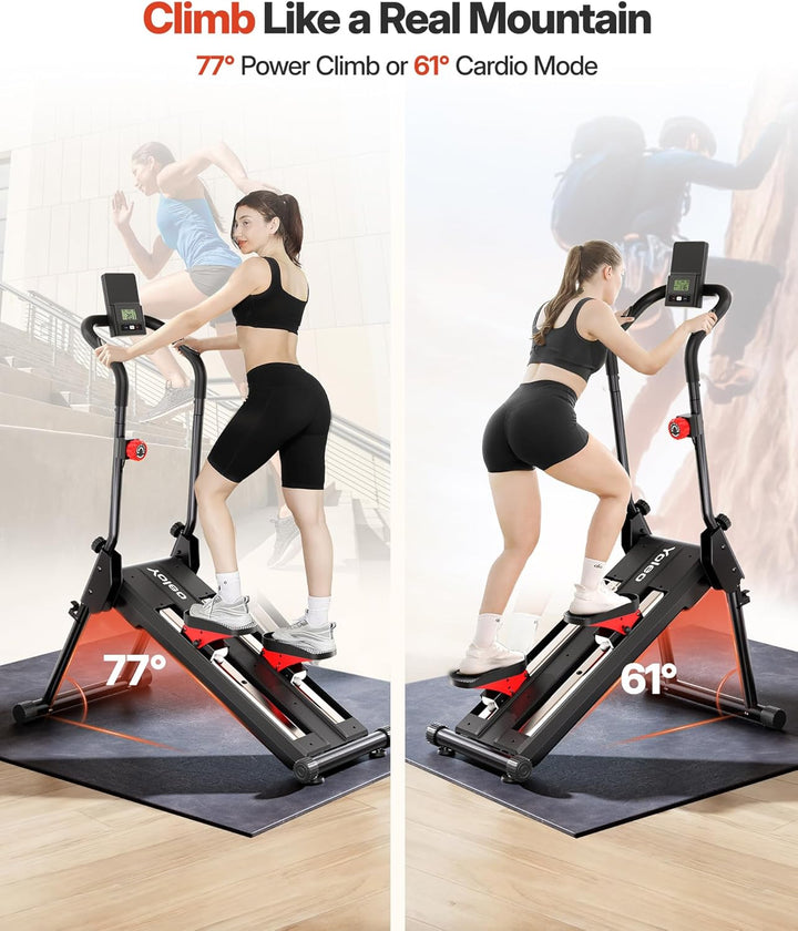 YOLEO Magnetischer Stair Stepper für Zuhause, 16 Widerstandsstufen, klappbar, leise, 71 cm Schrittlä