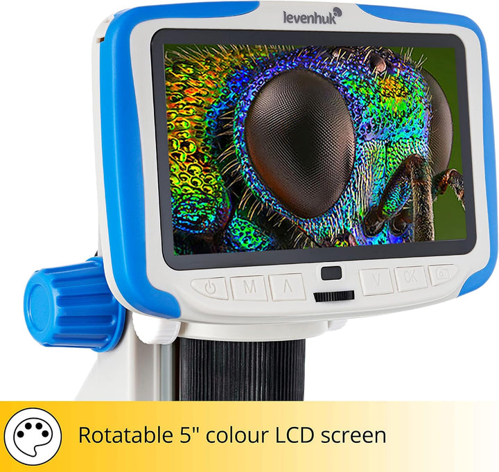 Levenhuk Rainbow DM500 LCD STEM Digitales Mikroskop für Kinder 7-200x Zoom
