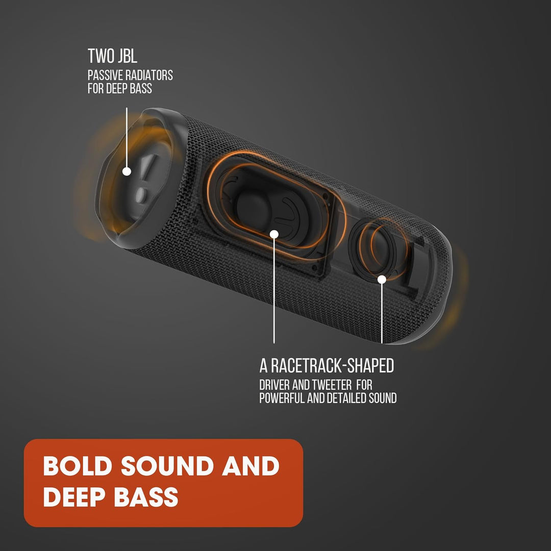 JBL Flip 6 Bluetooth Box in Rot – Wasserdichter, tragbarer Lautsprecher mit 2-Wege-Lautsprechersyste