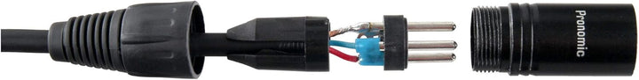 Pronomic XFXM-20 Mikrofonkabel (20m Länge, XLR female 3-pol -> XLR male 3-pol, Stecker handgelötet,