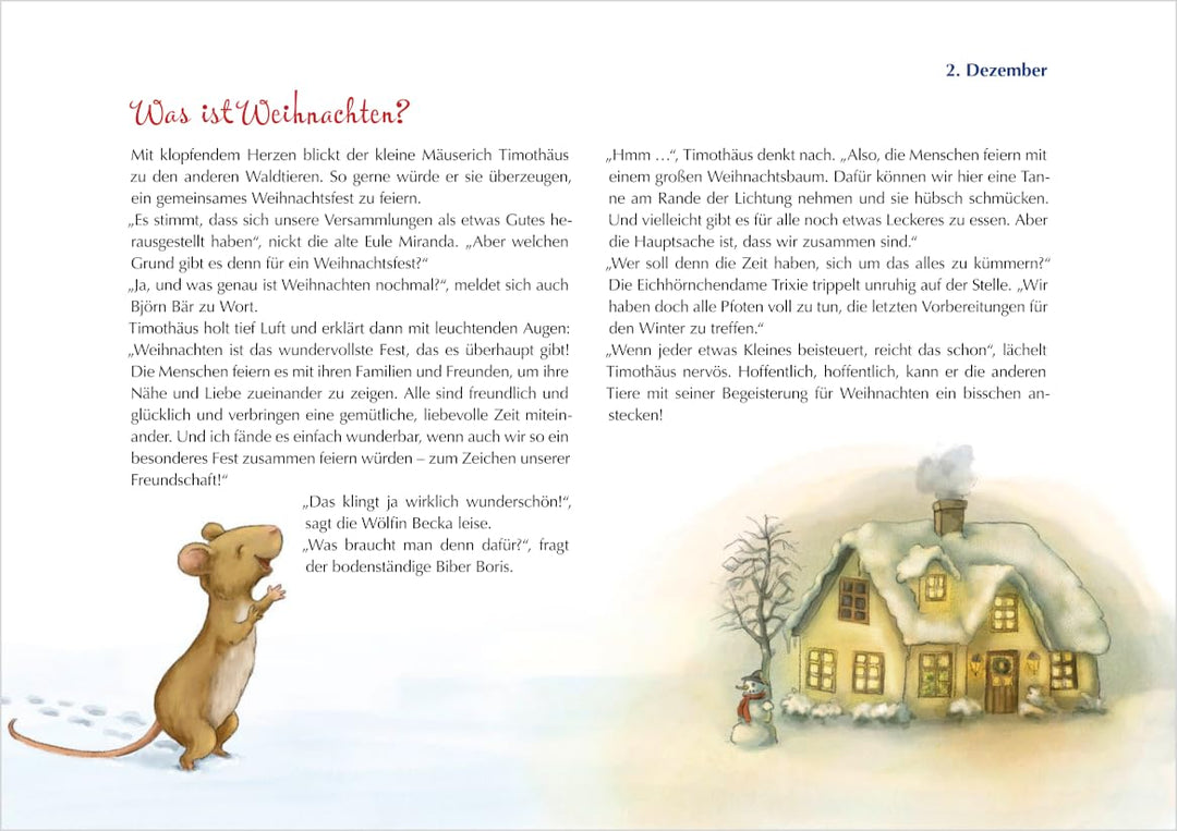 Das Weihnachtsfest der Tiere. Ein Folien-Adventskalender zum Vorlesen und Gestalten eines Fensterbil