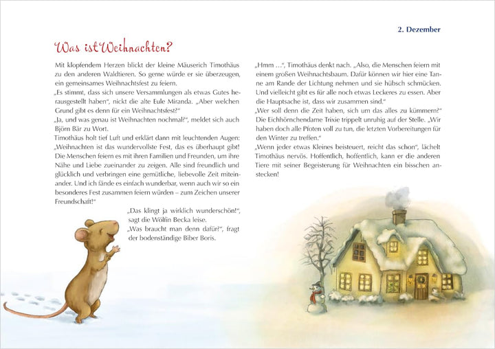 Das Weihnachtsfest der Tiere. Ein Folien-Adventskalender zum Vorlesen und Gestalten eines Fensterbil