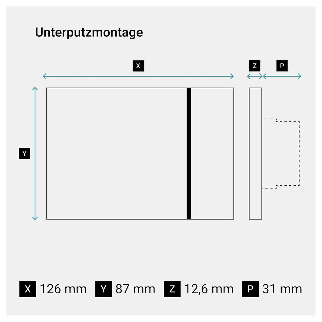 Bticino Vernetztes Thermostat, WLAN-Schnittstelle, Booster-Funktion, programmierbare Temperatursteue