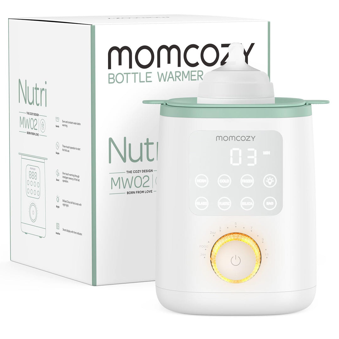 Momcozy MW02 Nutri-Flaschenwärmer Baby mit präziser Temperaturkontrolle &amp; Nachtlicht | 9-in-1 Fasche