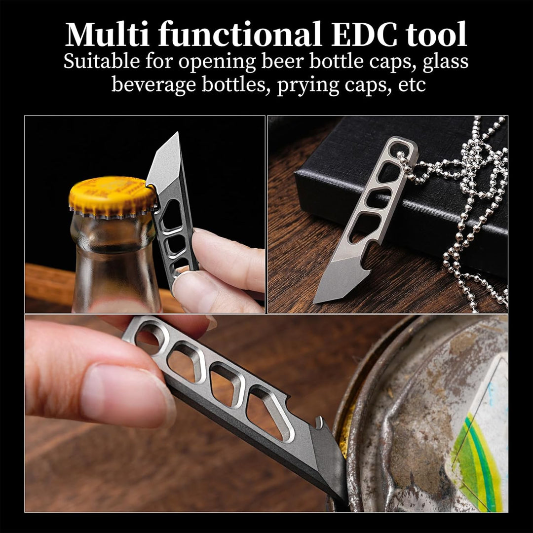 YHZNAGEM Titan EDC Pry Bar, Multitool Hebelstange, Titan Flaschenöffner, Brecheisen-Multitool, EDC G