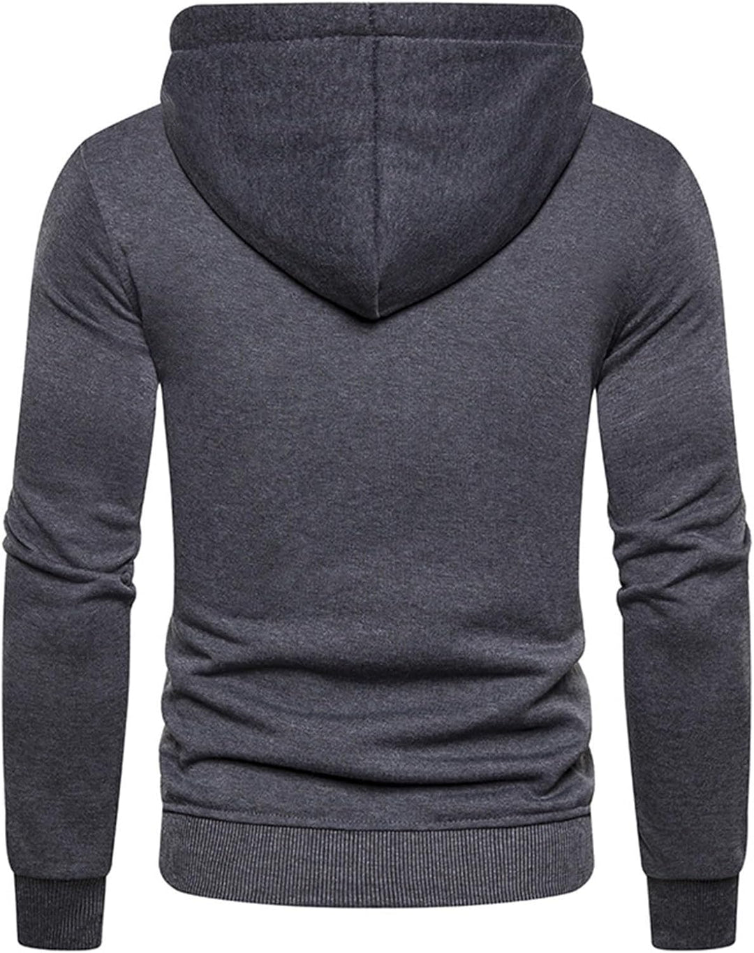 Sportjacke Herren Casual Sweatjacke Zip Kordelzug Hoodie Sweatshirt Jacke Basic mit Kapuze Langarm K