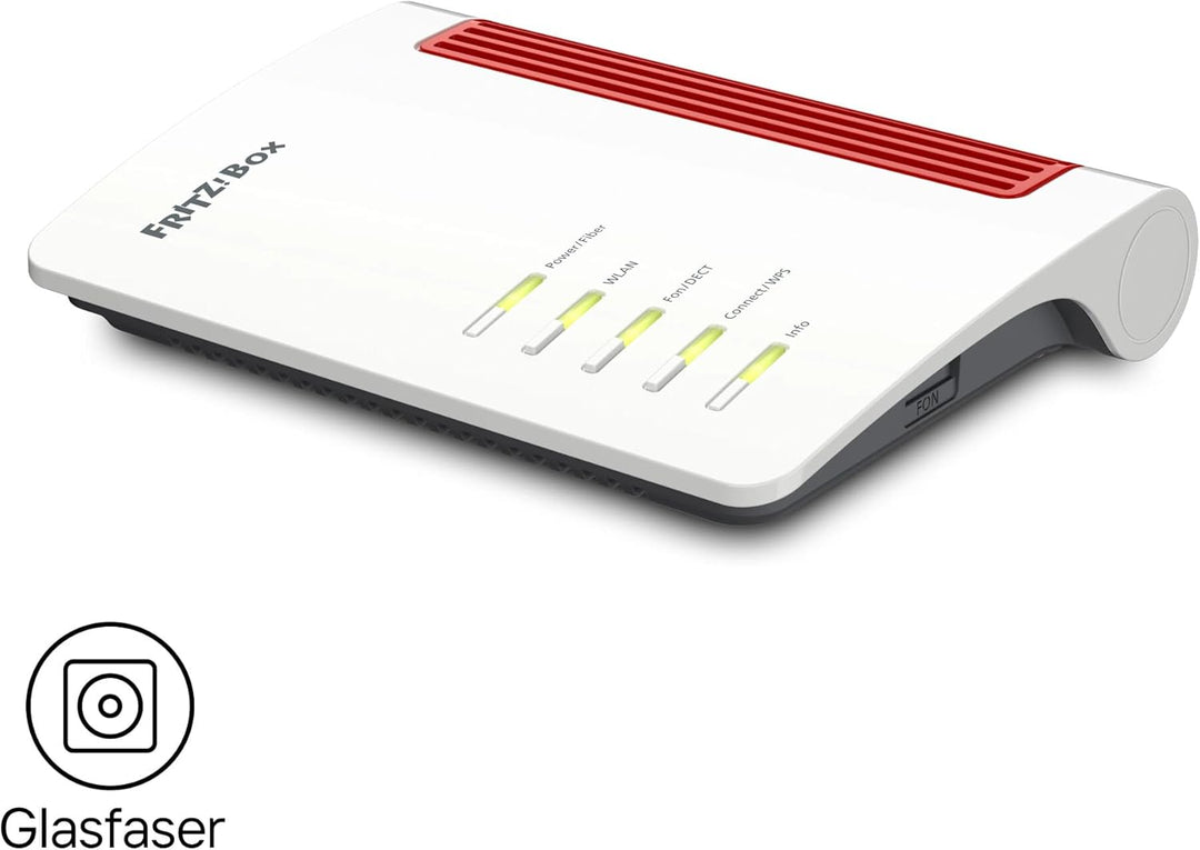AVM FRITZ!Box 5530 Fiber (Glasfasermodem mit 2x2 Wi-Fi 6 (WLAN AX), bis zu 3 GBit/s, 2.5-Gigabit-LAN