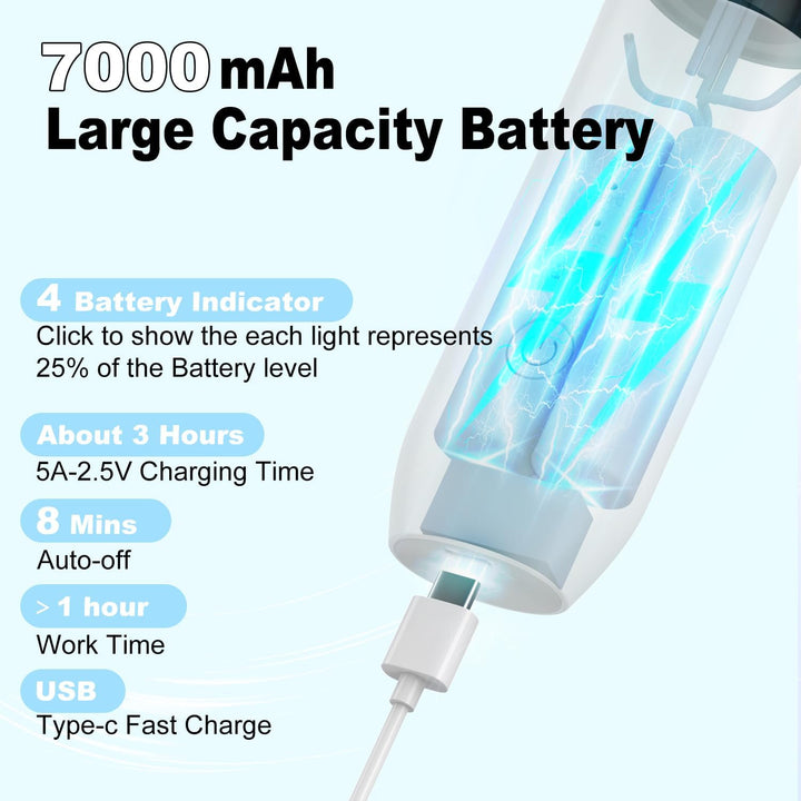 Kabellose Lockenbürste Thermal Brush: Ionen LockenstabBürste wärmebürste 150-210℃ - Reise Mini Locke