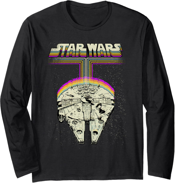 Star Wars Millennium Falcon Bright Lasers Z1 Langarmshirt
