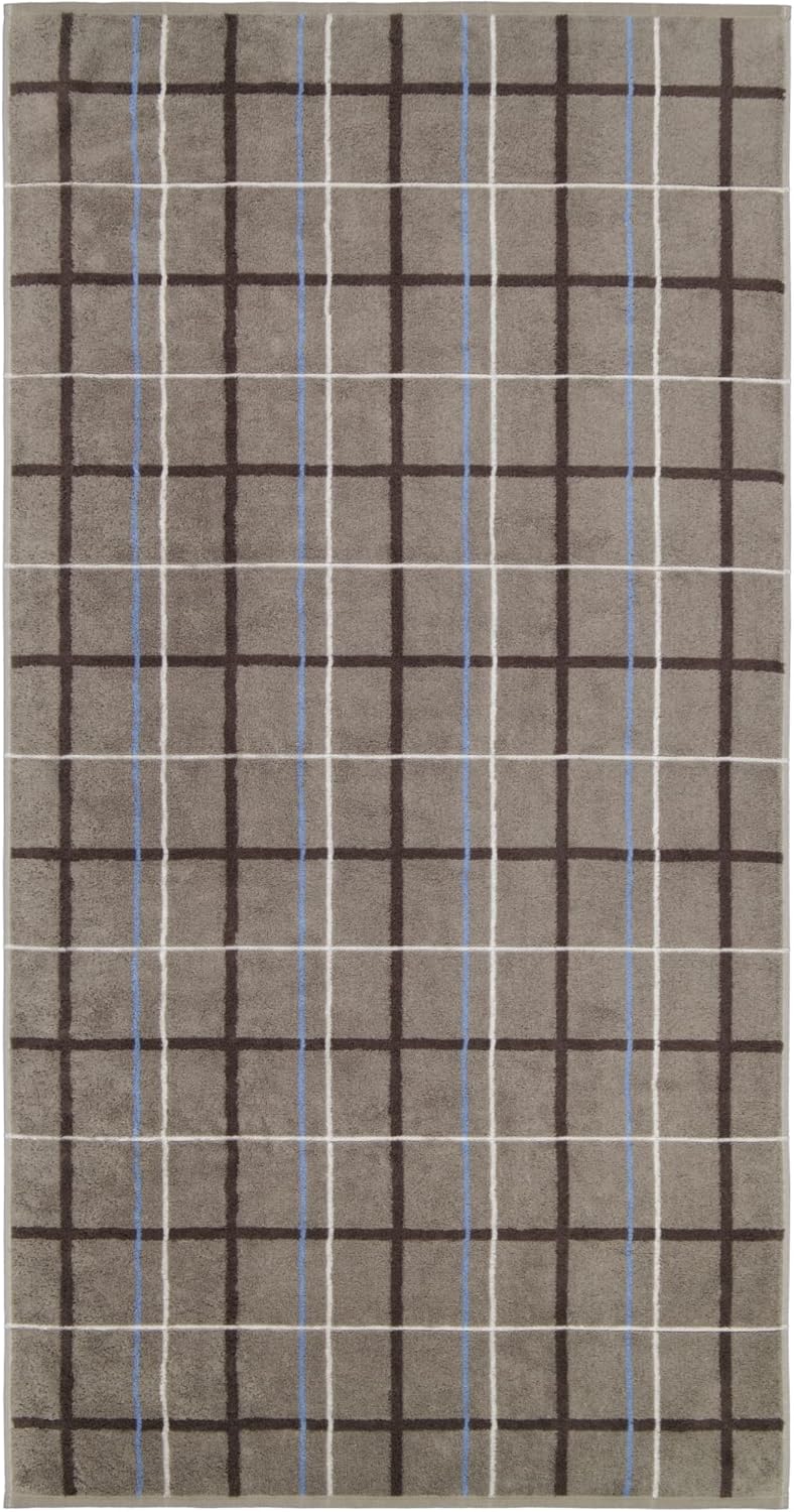 CAWÖ Home Handtücher Avenue Karo 339 Graphit - 73 Duschtuch 70x140 cm, Duschtuch 70x140 cm