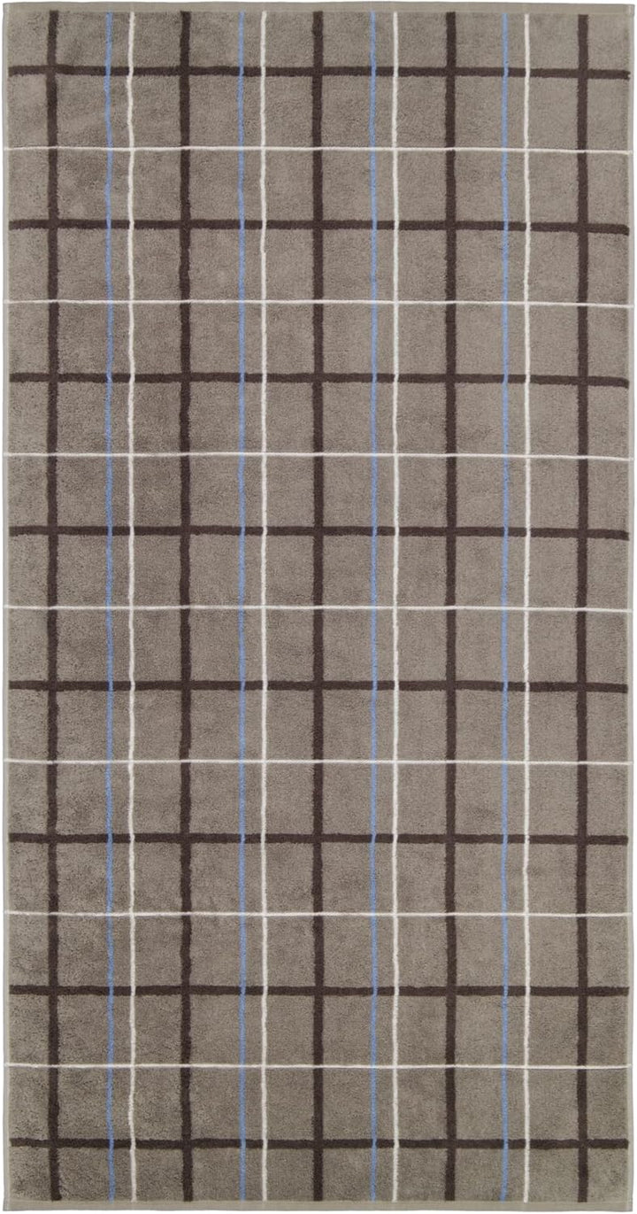 CAWÖ Home Handtücher Avenue Karo 339 Graphit - 73 Duschtuch 70x140 cm, Duschtuch 70x140 cm
