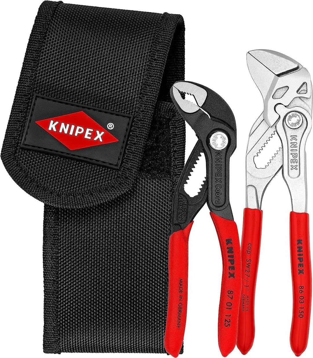Knipex Mini-Zangenset in Werkzeuggürteltasche 2-teilig (SB-Karte/Blister) 00 20 72 V01 Single
