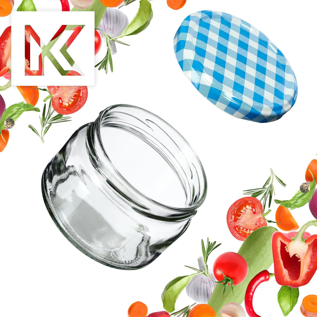 KADAX kleine Einmachgläser 250 ml, Marmeladengläser mit Deckel, Luftdichte Gläschen zum Verschenken,