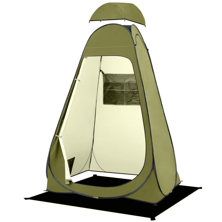 BRIAN & DANY Duschzelt Camping, Pop Up Toilettenzelt, Tragbares Umkleidezelt mit Regenschutz und Fen