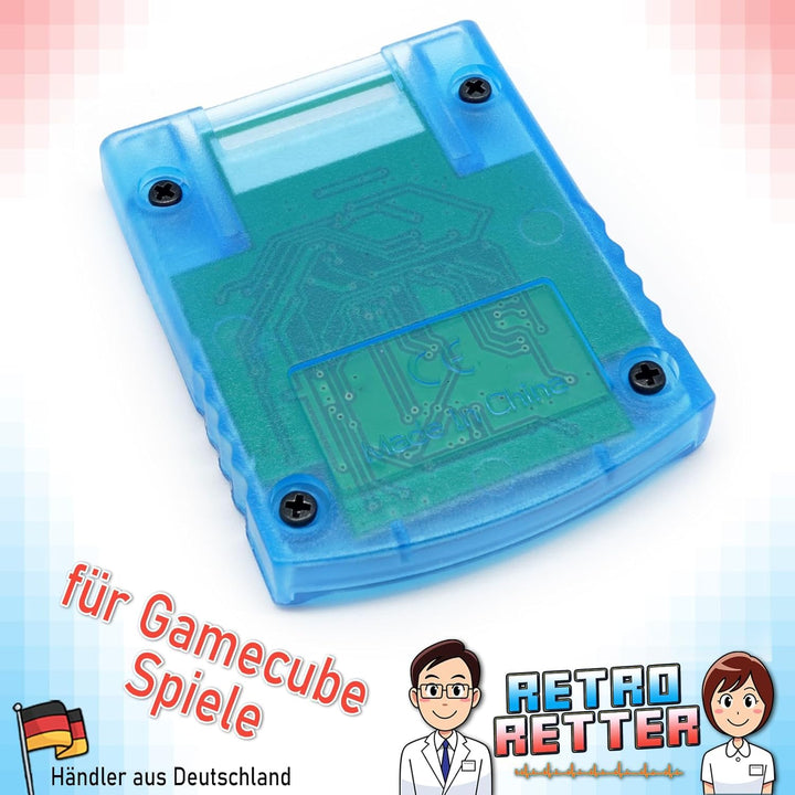 RetroRetter 512 MB Memory Card für Nintendo Wii & GameCube - 8192 Blöcke NGC Speicherkarte 128