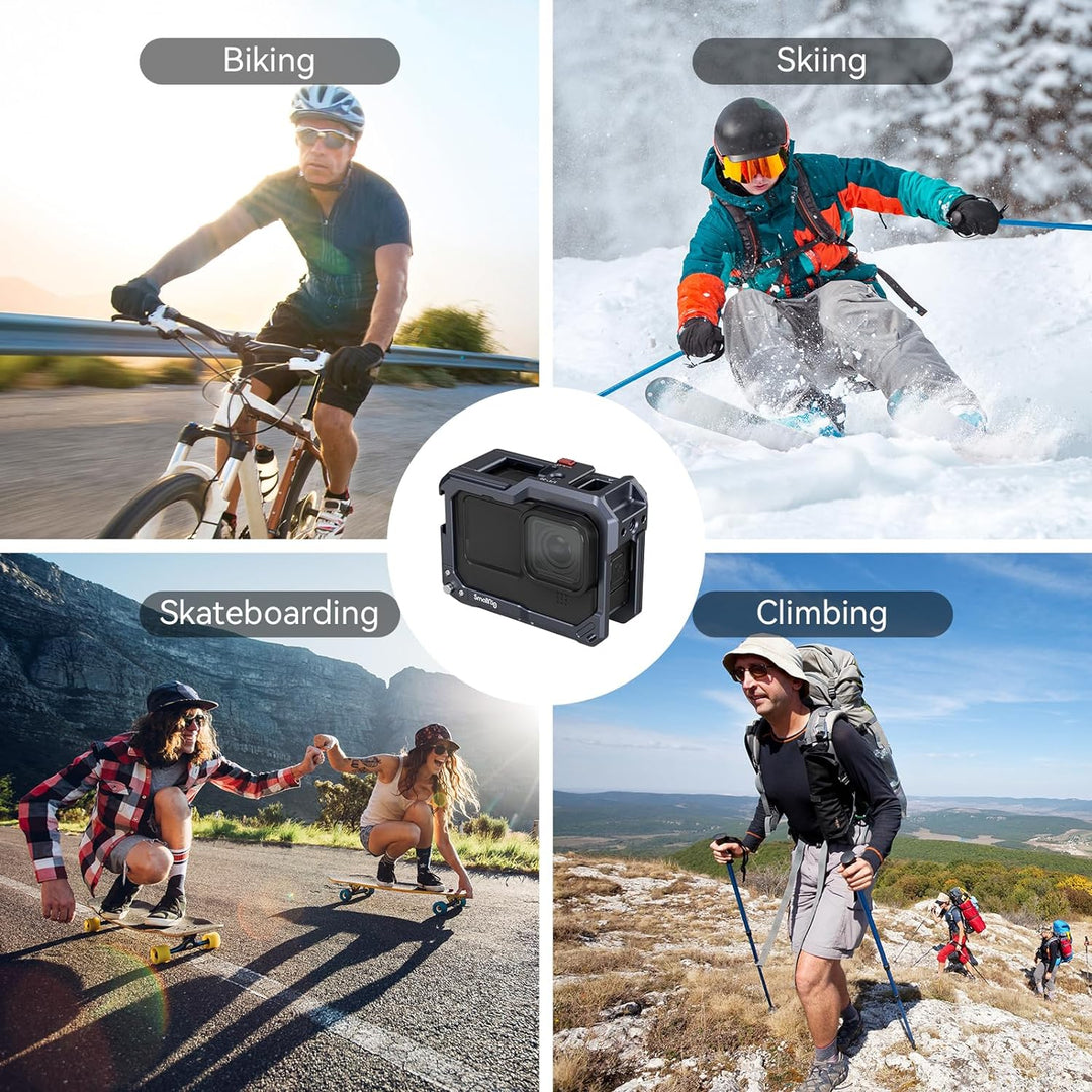 SMALLRIG Hero12 Hero11 Hero10 Hero9 Black Cage Schwarzer Käfig für Go Pro Hero12/11/10/9 Black Actio