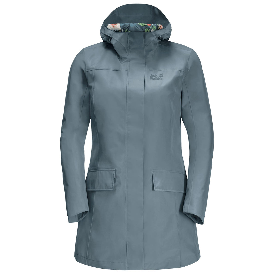 Jack Wolfskin Damen Cape York Paradise Coat W Mantel S teal grey, S teal grey