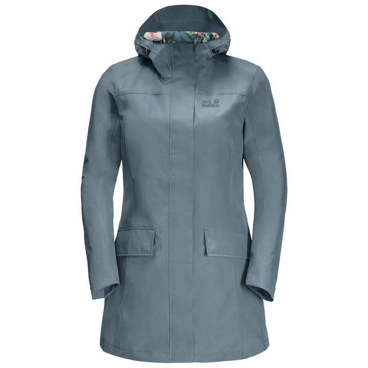 Jack Wolfskin Damen Cape York Paradise Coat W Mantel S teal grey, S teal grey