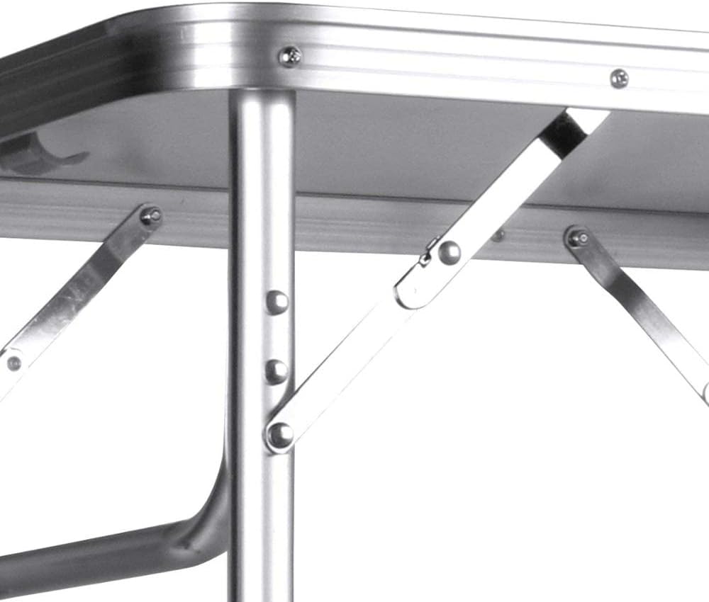 7Sevenjokers 60 cm Klapptisch zum Essen, mit verstellbaren Höhen, Kinder-Tablett, Tisch, Aluminium,