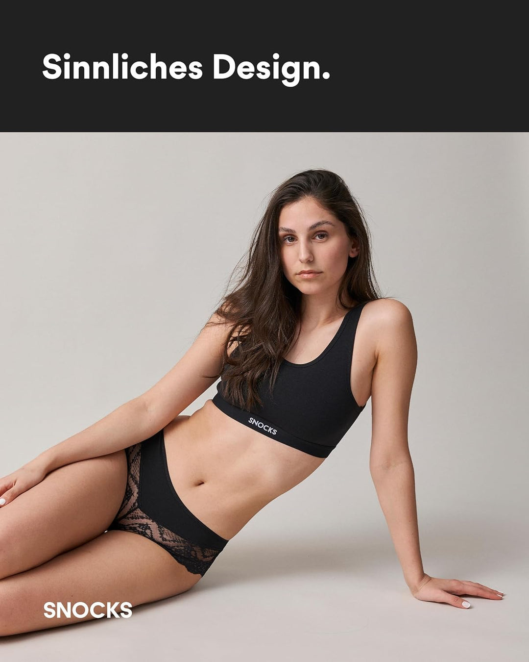 Snocks Hipster Panties mit Spitze 3er Set Gr. XS-XL (34-42) I Hipster High Waist I Hipster Panty mit