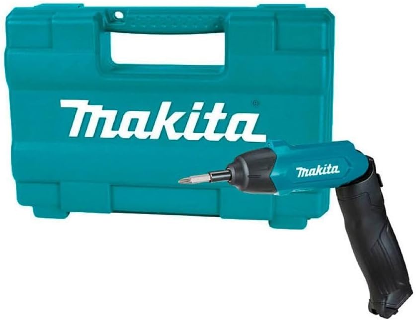 Makita DF001DW Akku-Knickschrauber mit integriertem Akku inklusiv Zubehör-Set im Transportkoffer, 30