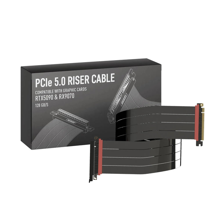 LINKUP - AVA5 PCIE 5.0 Riser-Kabel [90cm (Gesamtlänge 94cm)] RTX5090 RX9070 GPU Bereit | x16 128GB/s