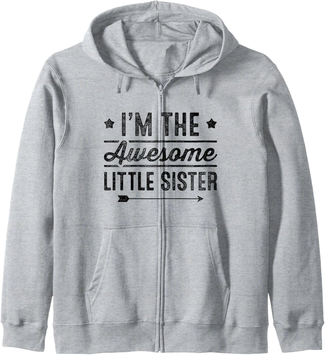 I'm The Awesome Little Sister Siblings Family Ankündigung Kapuzenjacke
