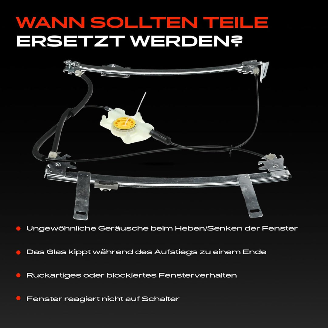 Frankberg Fensterheber Vorne Rechts Kompatibel mit 307 CC 3B Alle Motoren Cabriolet 2003-2014 9222V9