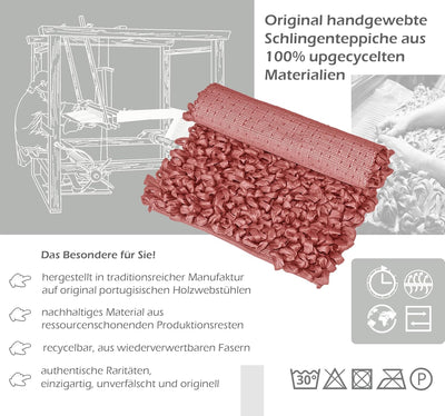 Lashuma Zottelteppich Masala Pink, weiche hochfor Badematte 50x70 cm 50x70 cm Marsala, 50x70 cm Mars