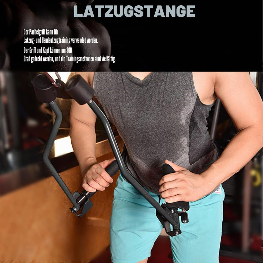 KORIKAHM Home Gym Fitness Spreizstange Multi-Grip Breit Latzugstange Neutral Grip Griff Latzugaufsät