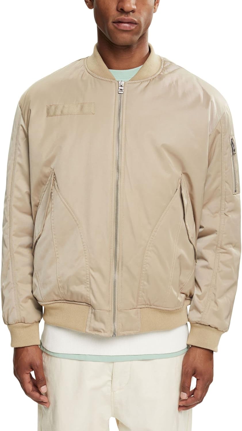 ESPRIT Herren Jacke M 265/Pale Khaki, M 265/Pale Khaki