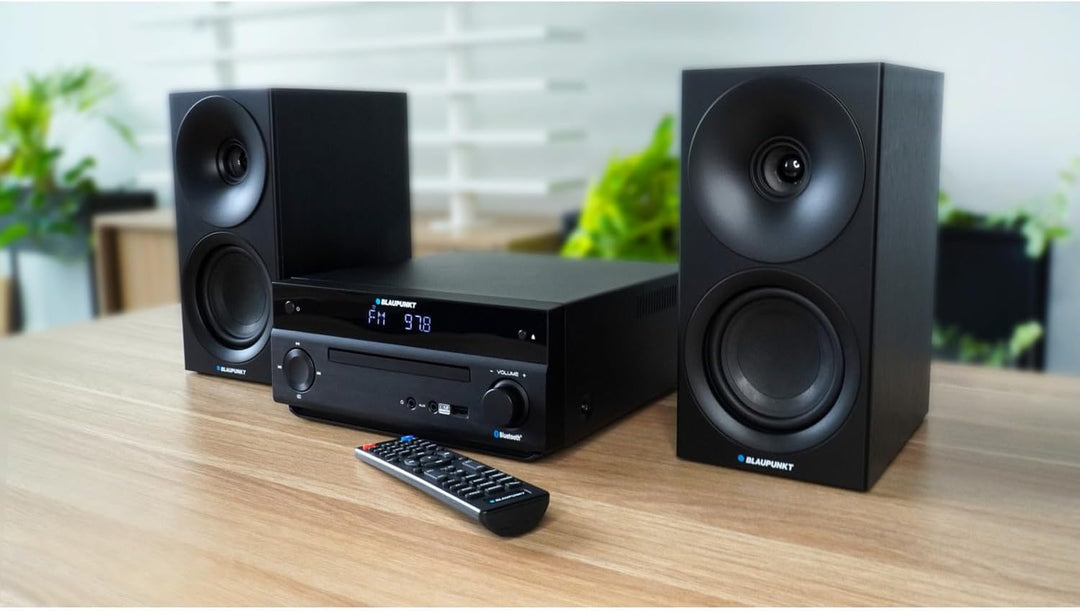Blaupunkt MS30.02BT Mikro-Stereoanlage Bluetooth HDMI ARC | Optisch USB AUX Radio FM CD 150 W RMS We