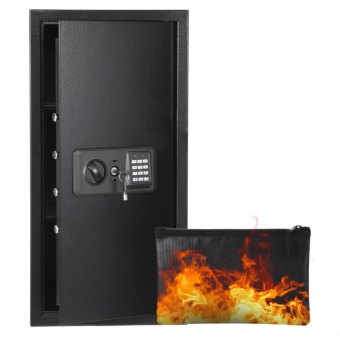 Garvee 74L Safe Tresor mit Zahlencode, Schlüssel &amp; Feuerfester Tasche, Tresor für Zuhause / Hotel, A