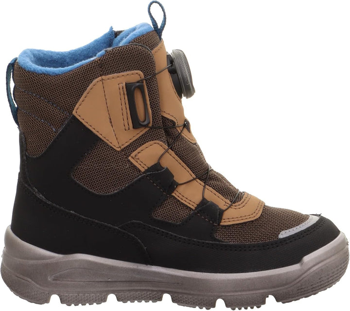 Superfit Jungen Mars Schneestiefel 31 EU Schmal Braun Blau 3000, 31 EU Schmal Braun Blau 3000