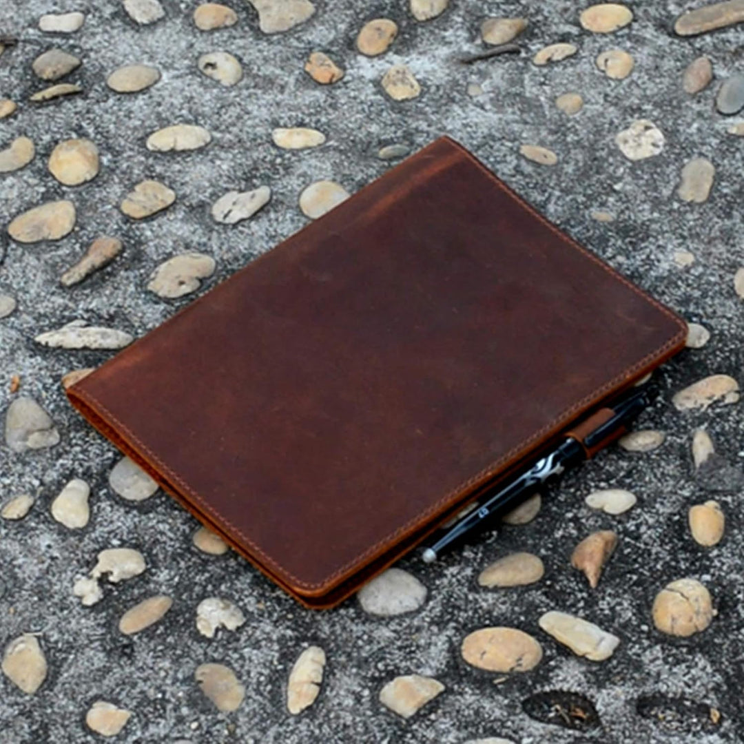 JJNUSA Notebook-Hülle, kompatibel mit Rocketbook, Smart Business, Distressed Echtleder Notebook-Hüll