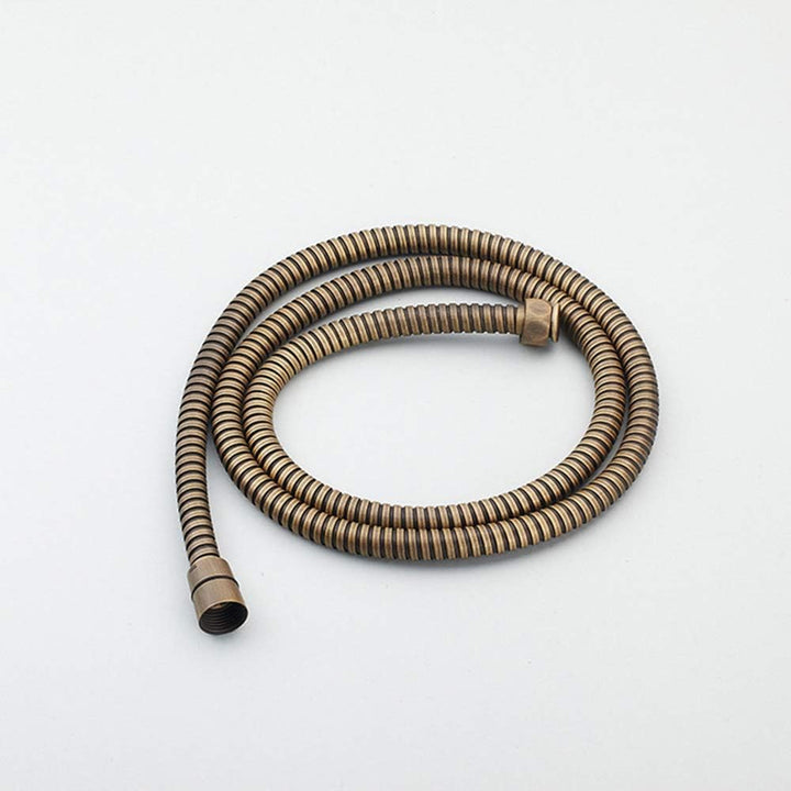 HomeLava Duscharmatur Wandmontage Einhand mit Handbrause in Antik Messing Mit Duschstange, Mit Dusch