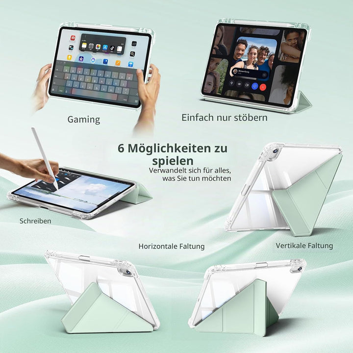 Hülle für iPad 11. Generation (A16) 11 Zoll 2025, iPad 10. Generation 10,9 Zoll 2022 mit Stifthalter
