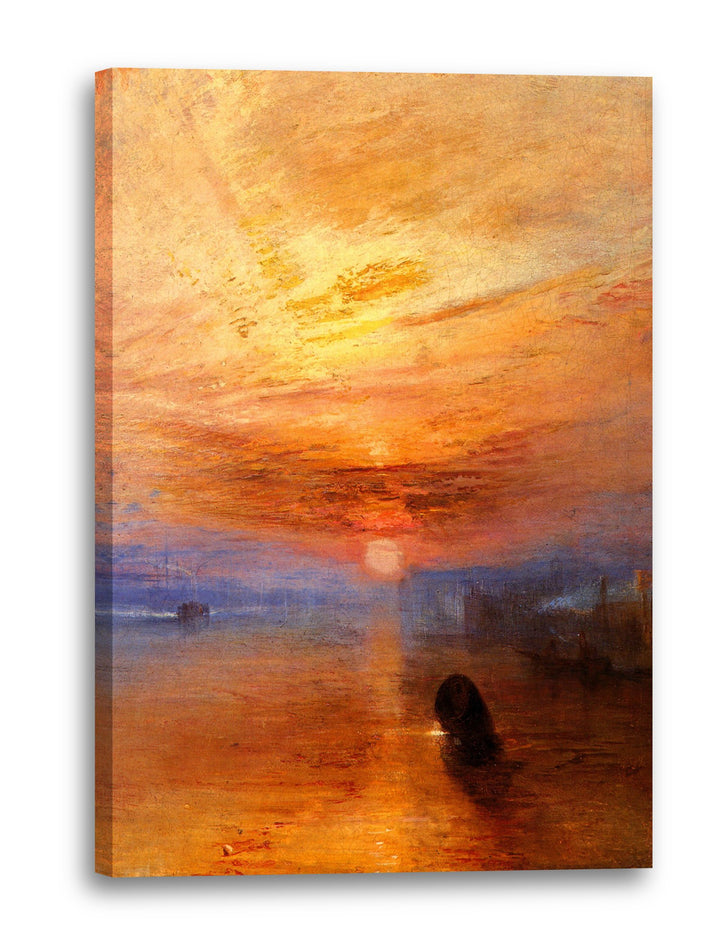 Printed Paintings Leinwand (60x80cm): William Turner - The Fighting Temeraire tugged to her Last 60x