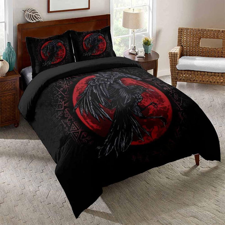 RFFLUX 3D Wikinger Bettwäsche Set 135x200 cm 2teilig mit Reissverschluss Weiche und Angenehme Schlaf