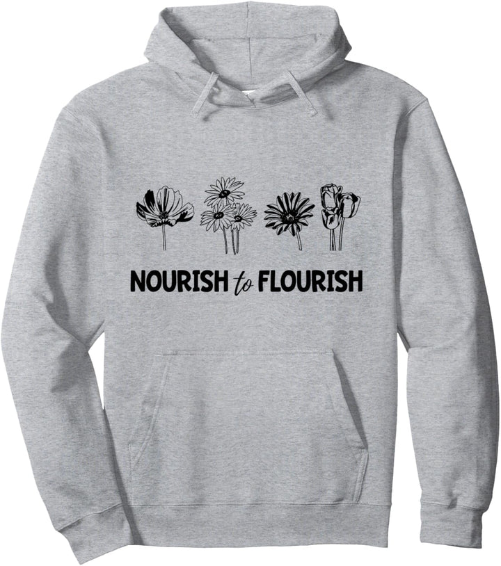 Mental Health Blumen nähren zu gedeihen. Pullover Hoodie